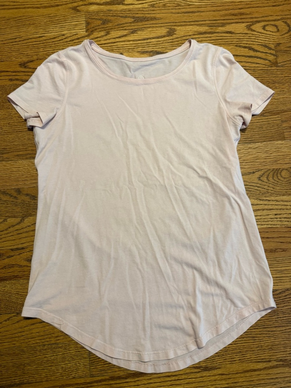 lululemon athletica Pale Pink Scoop Neck Short Sleeve Tee